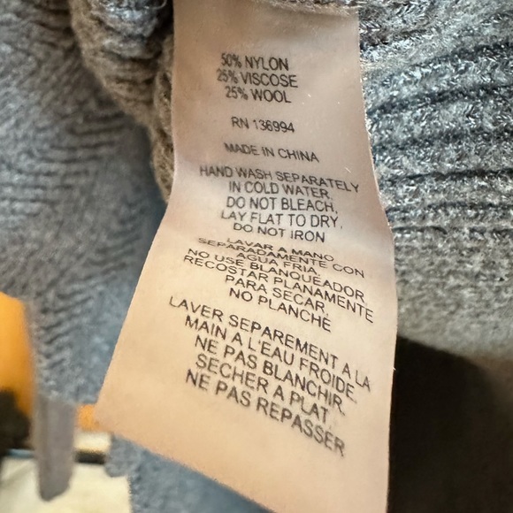 Scalloped Turtleneck Viscose/Wool Sweater - Picture 2 of 4